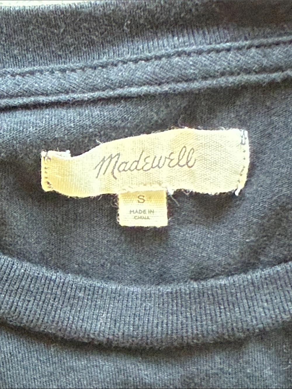 Madewell Black Crop Tee - Picture 3 of 7